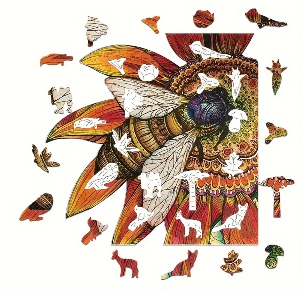 Colorful Wooden Puzzle - Size S